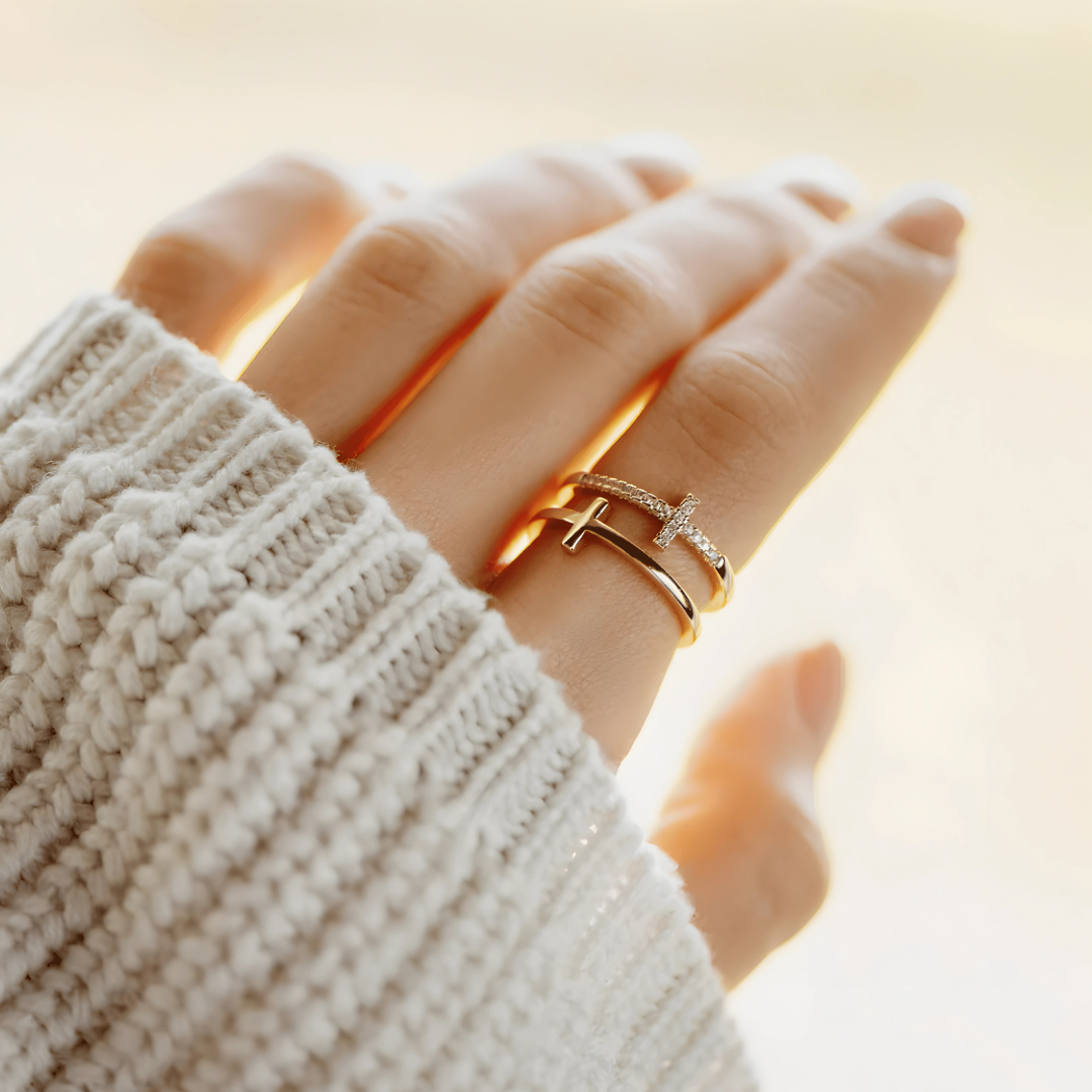 Złoty Pierścionek Błogosławieństwa - Prezent dla Mojej Córki