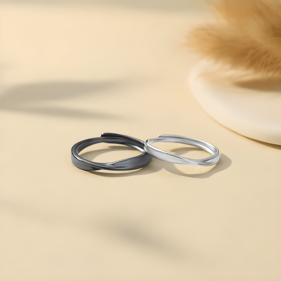 Zestaw Pierścionków Obietnicy Miłości dla Par