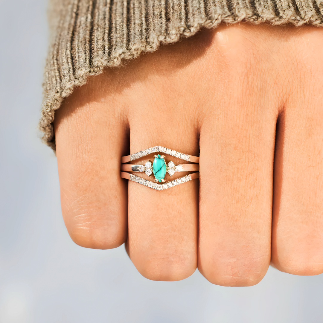 Zestaw Doble Alma w Kolorze Turkusowym