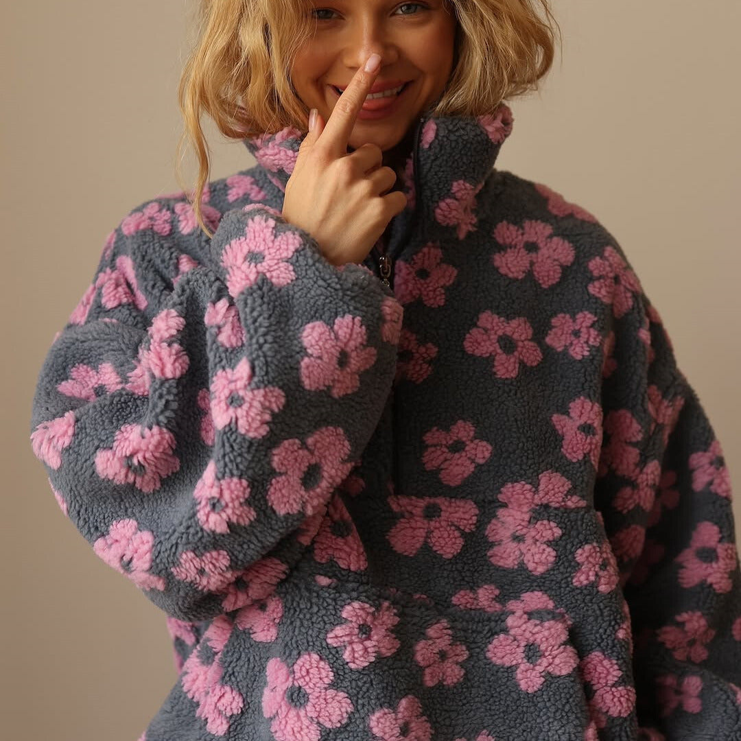 Daisy | Fleece Ciepła Kwiatowa