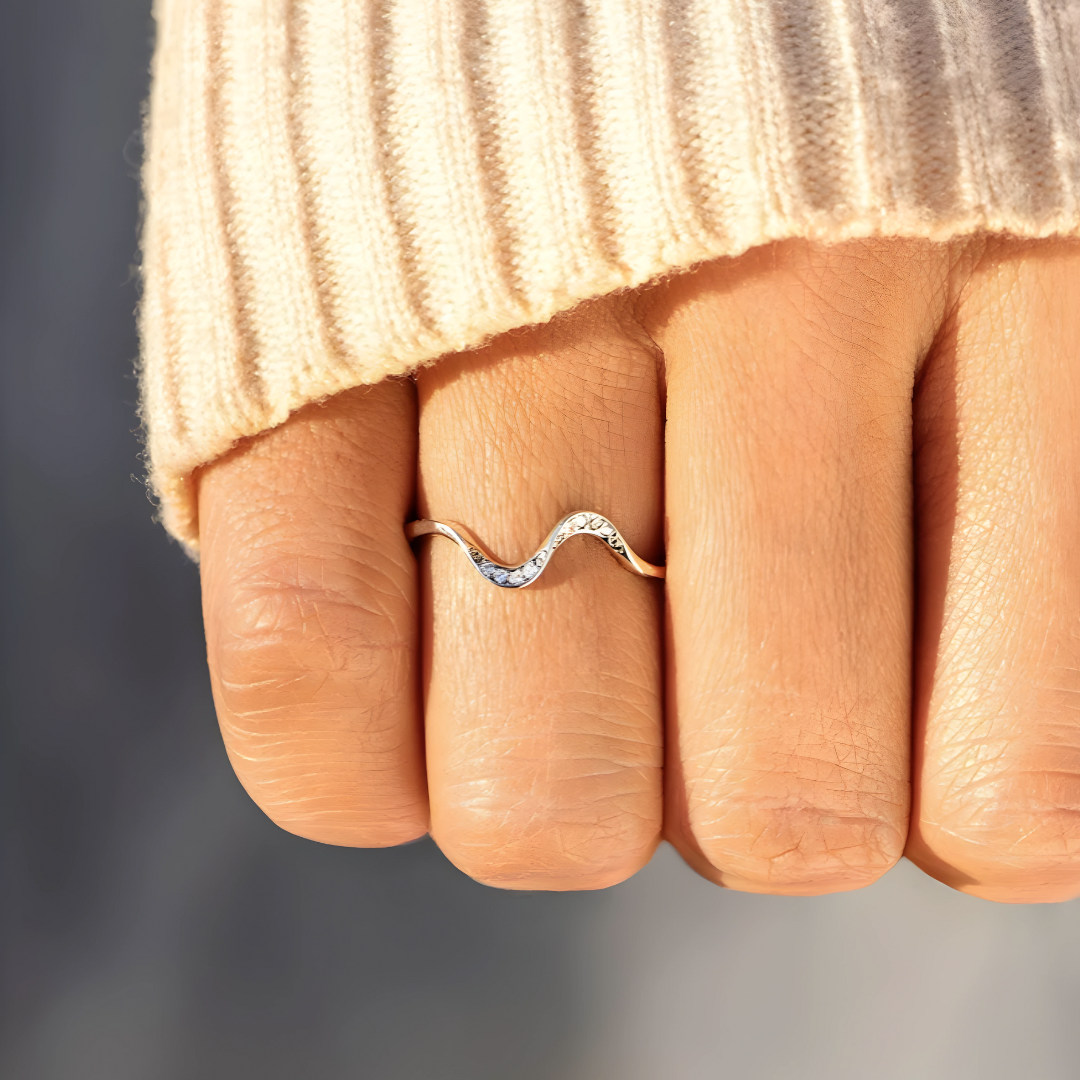 Pierścionek Fala Życia - Miłość do Siebie