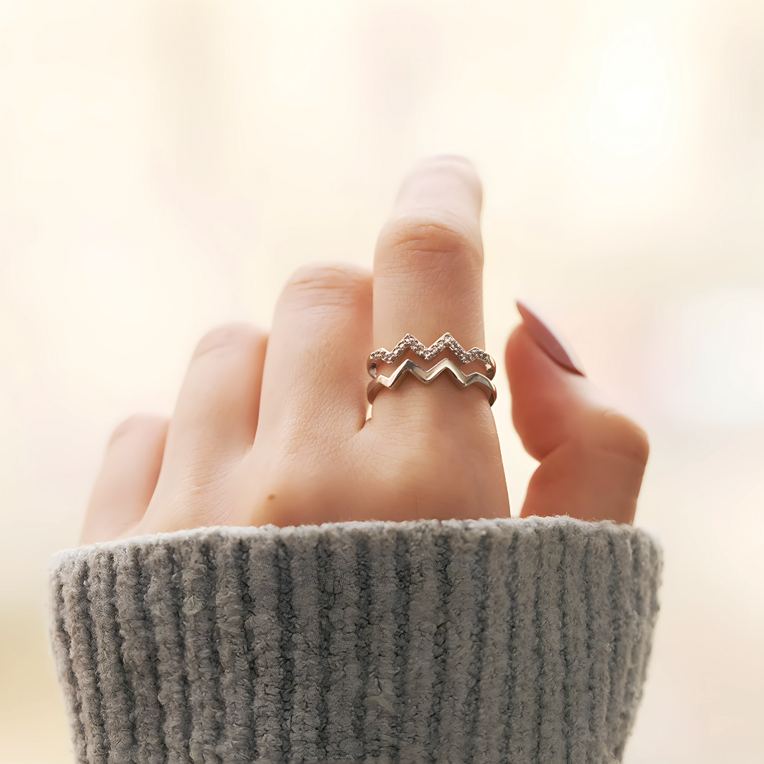 Pierścionek Fale Miłości