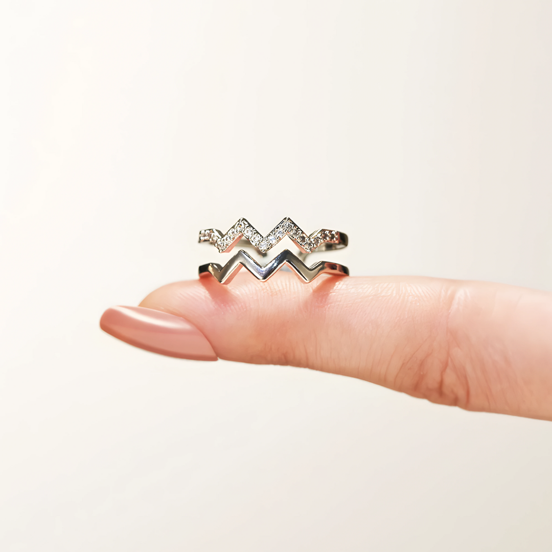 Pierścionek Fale Miłości