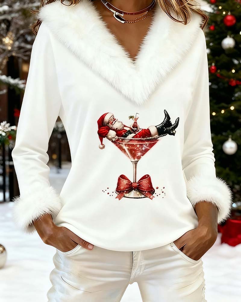 Świąteczny sweter z długimi rękawami