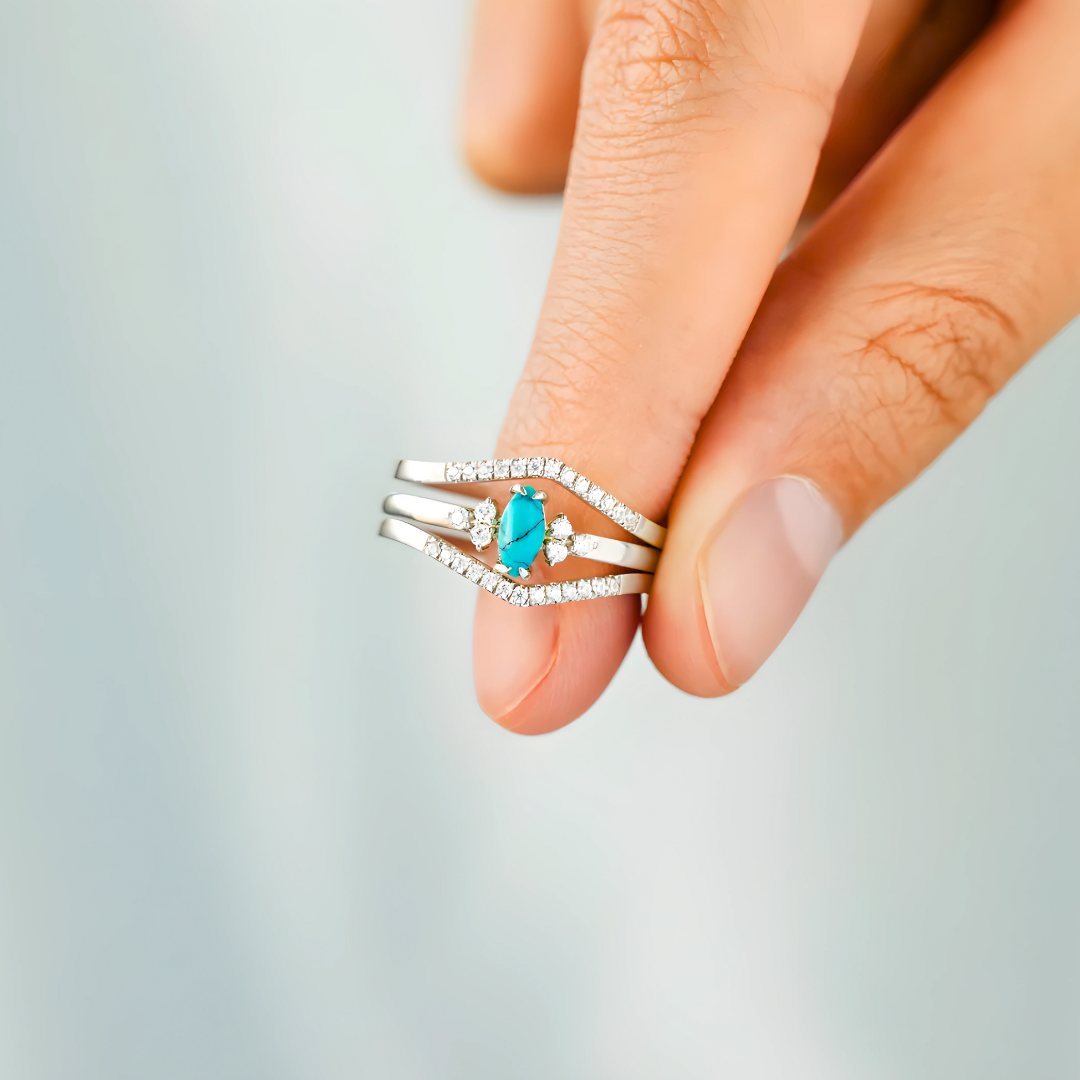 Zestaw Doble Alma w Kolorze Turkusowym