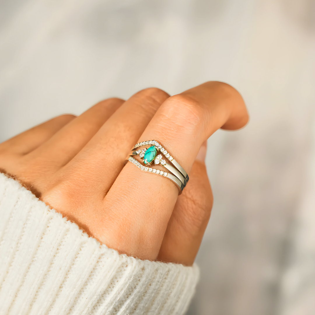 Zestaw Doble Alma w Kolorze Turkusowym