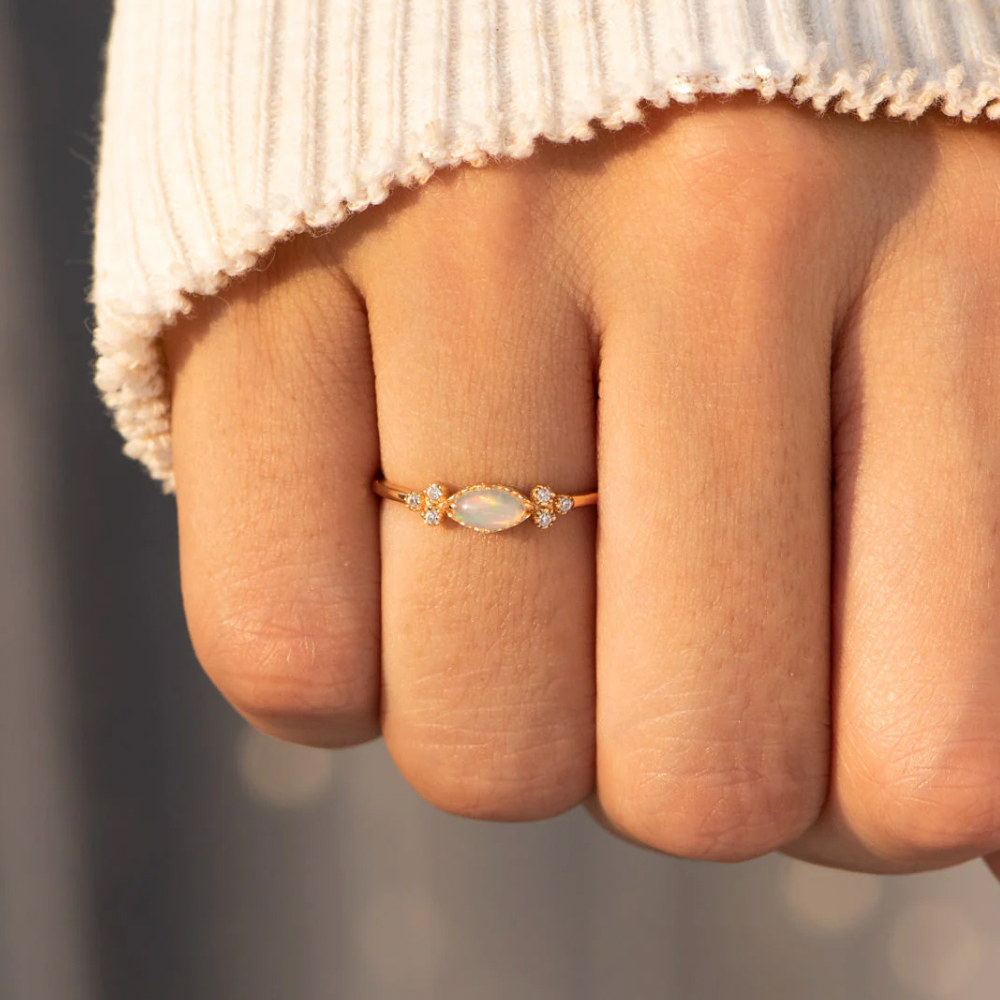 Opalowy Pierścionek Miłości - Dla Matki i Córki