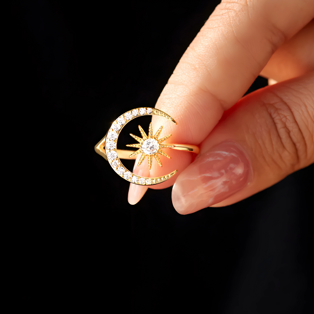 Pierścień z Motywem Księżyca